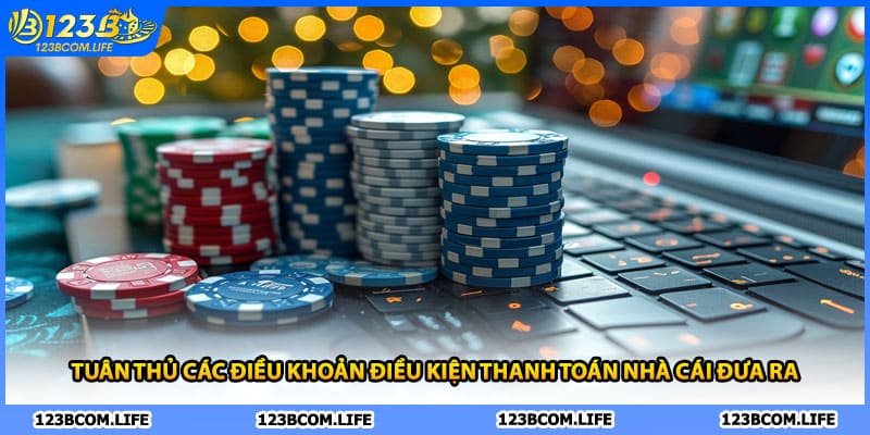 Tuân thủ các điều khoản điều kiện thanh toán nhà cái đưa ra